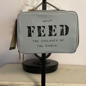 FEED lunch box, baby blue, NWT